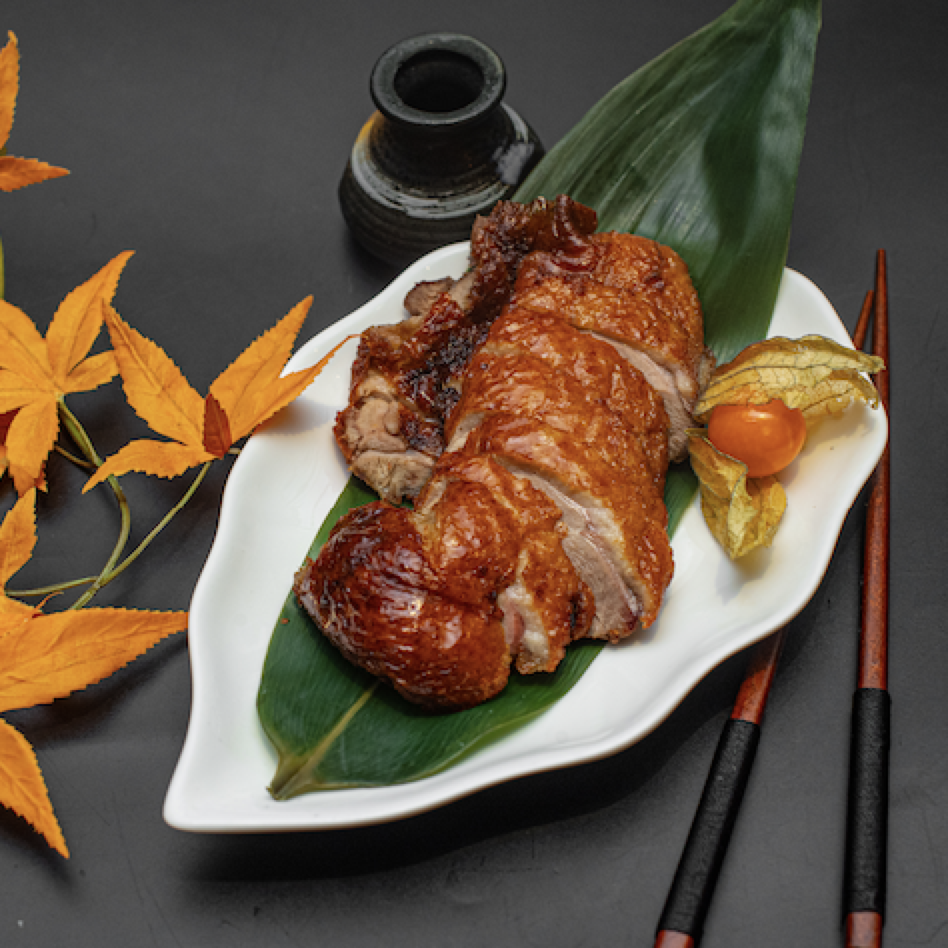 Canard sauté au saté